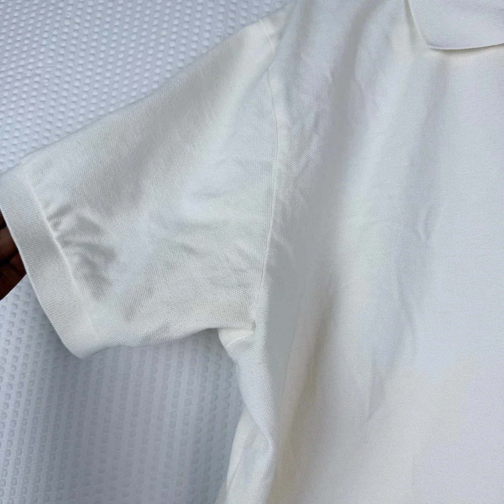 Polo Ralph Lauren‎ Mens Cream Classic Fit Short Sleeve Polo Shirt Size XL